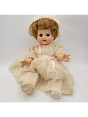 Madame Alexander KATHY 14" Doll Original Outfit Drinks / Wets Sleepy Eyes 1958